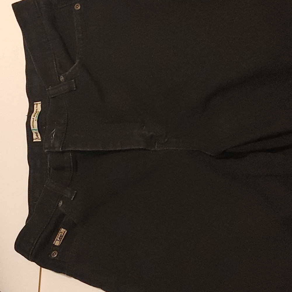 Lee black jeans straight leg size 8